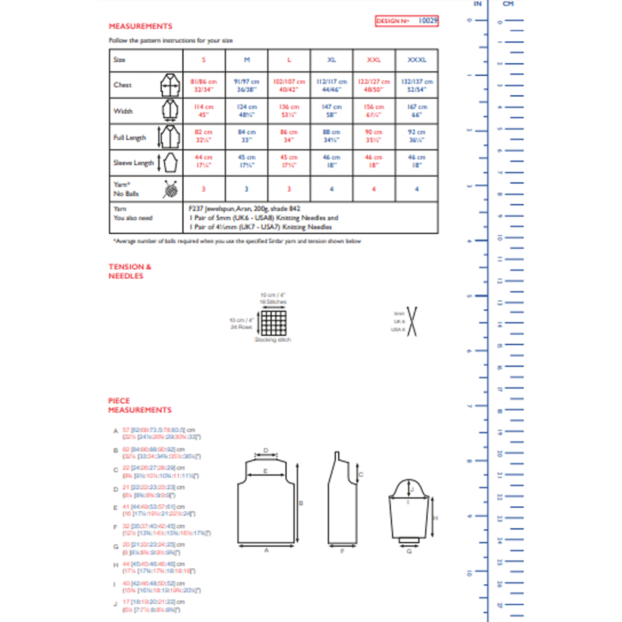 Sirdar Jacket Knitting Pattern Leaflet 10029H 7 3__65244