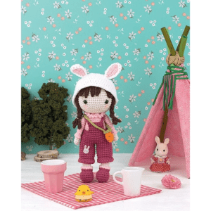 Knitty Critters – Anna The Little Bunny Girl Crochet Kit