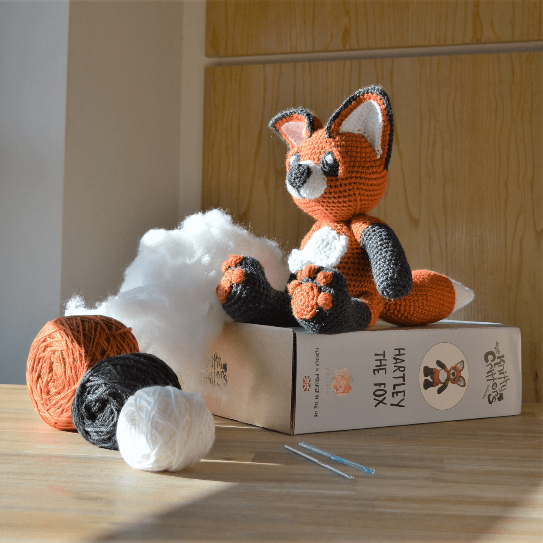 Knitty Critters – Hartley The Fox Crochet Kit