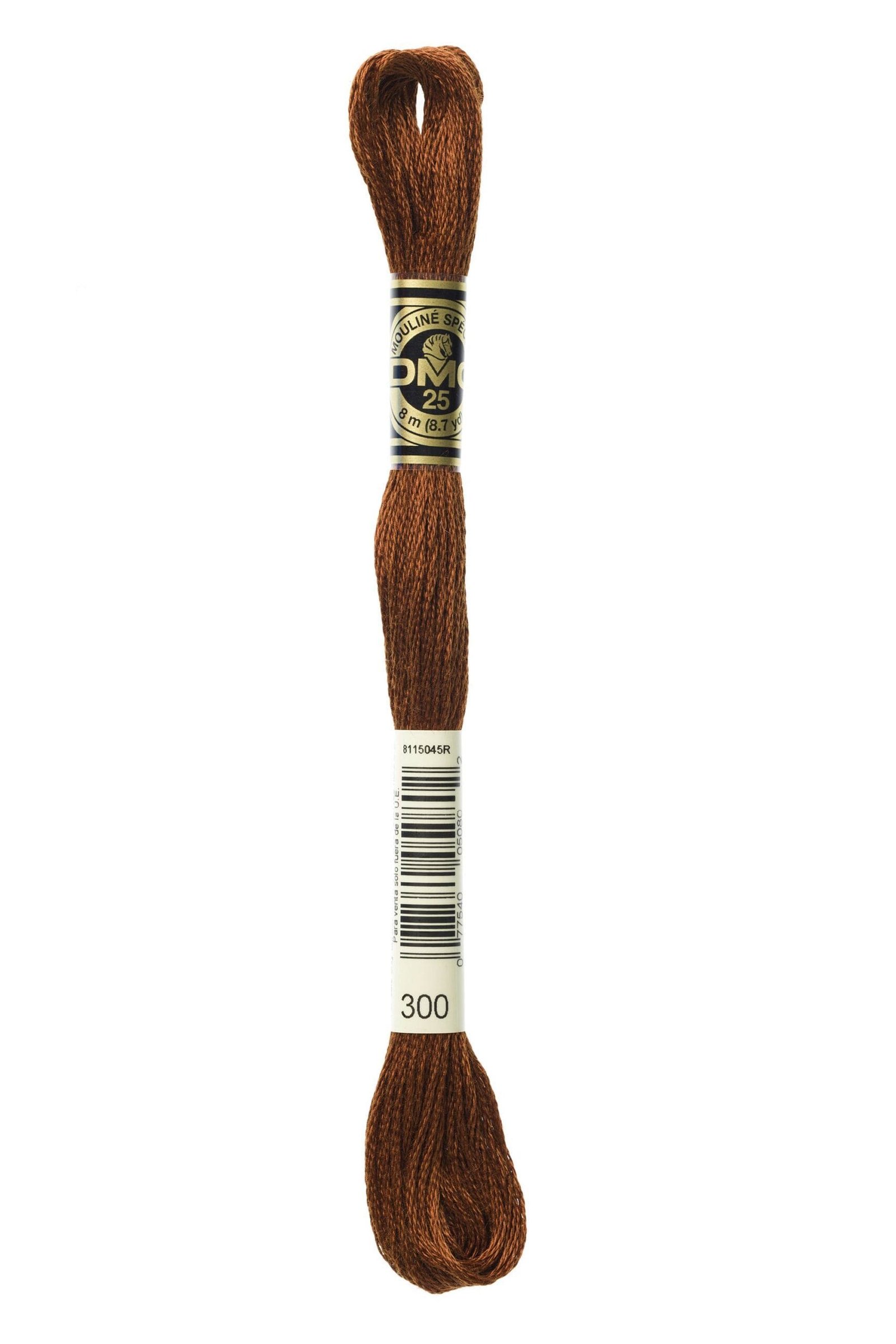 DMC Mouliné Special Cotton Thread 300 Very Dark Mahogany 6 DMC Mouliné Special Cotton Thread 300 Very Dark Mahogany