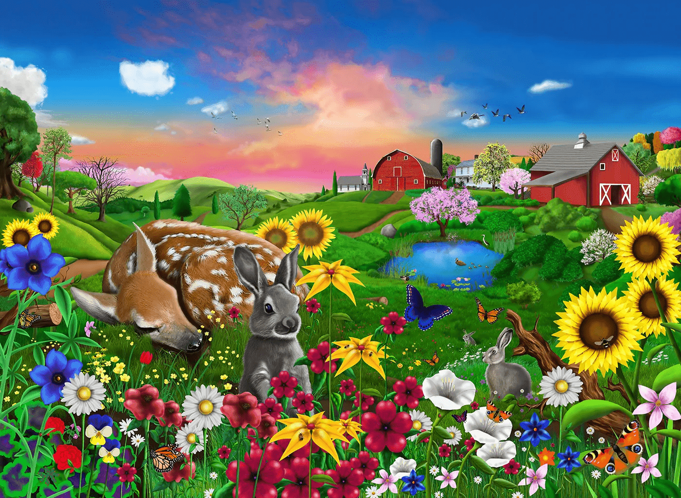 Peaceful Pastures Jigsaw Puzzle