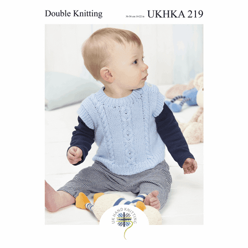UKHKA Sweater, Slipover & Hat Knitting Pattern Leaflet UKHKA 219