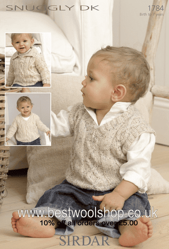 Sirdar Snuggly Sweater & Tank Top Knitting Pattern Leaflet 1784