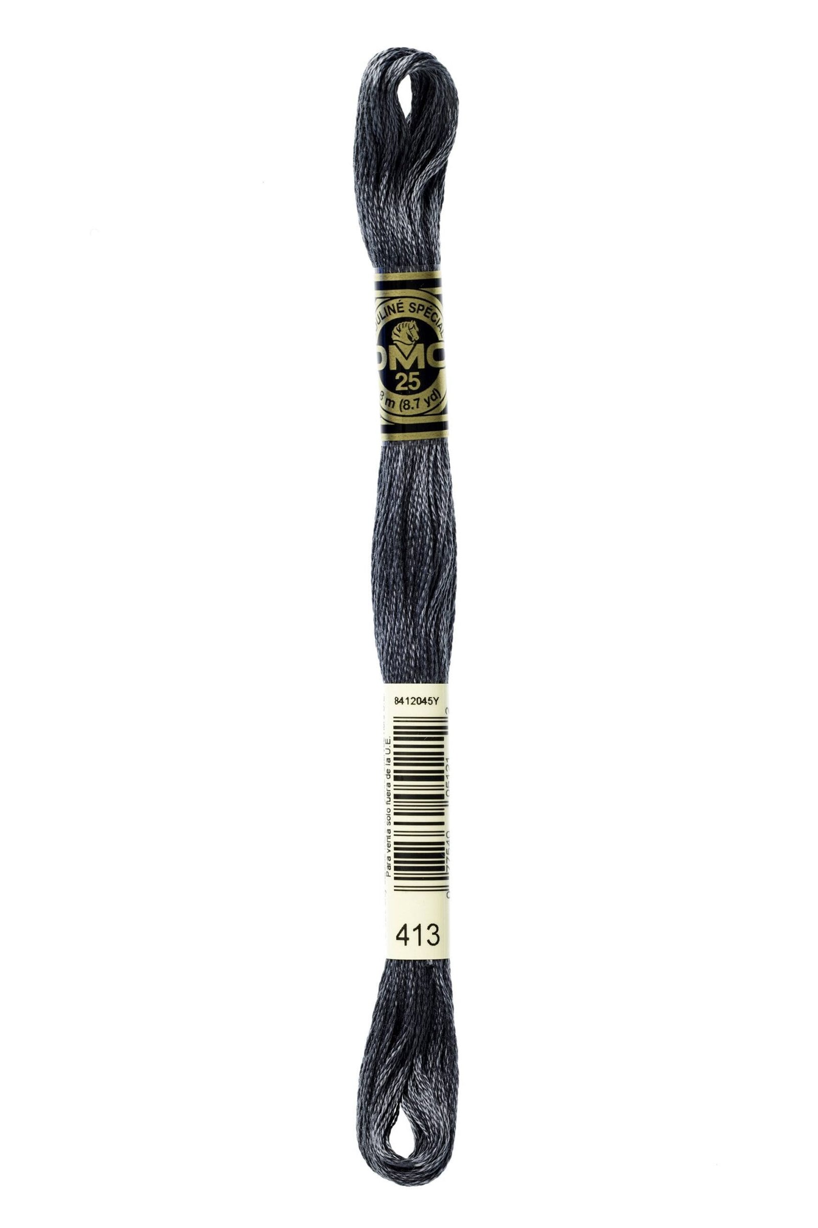 DMC Mouliné Special Cotton Thread 413 Dark Pewter Gray