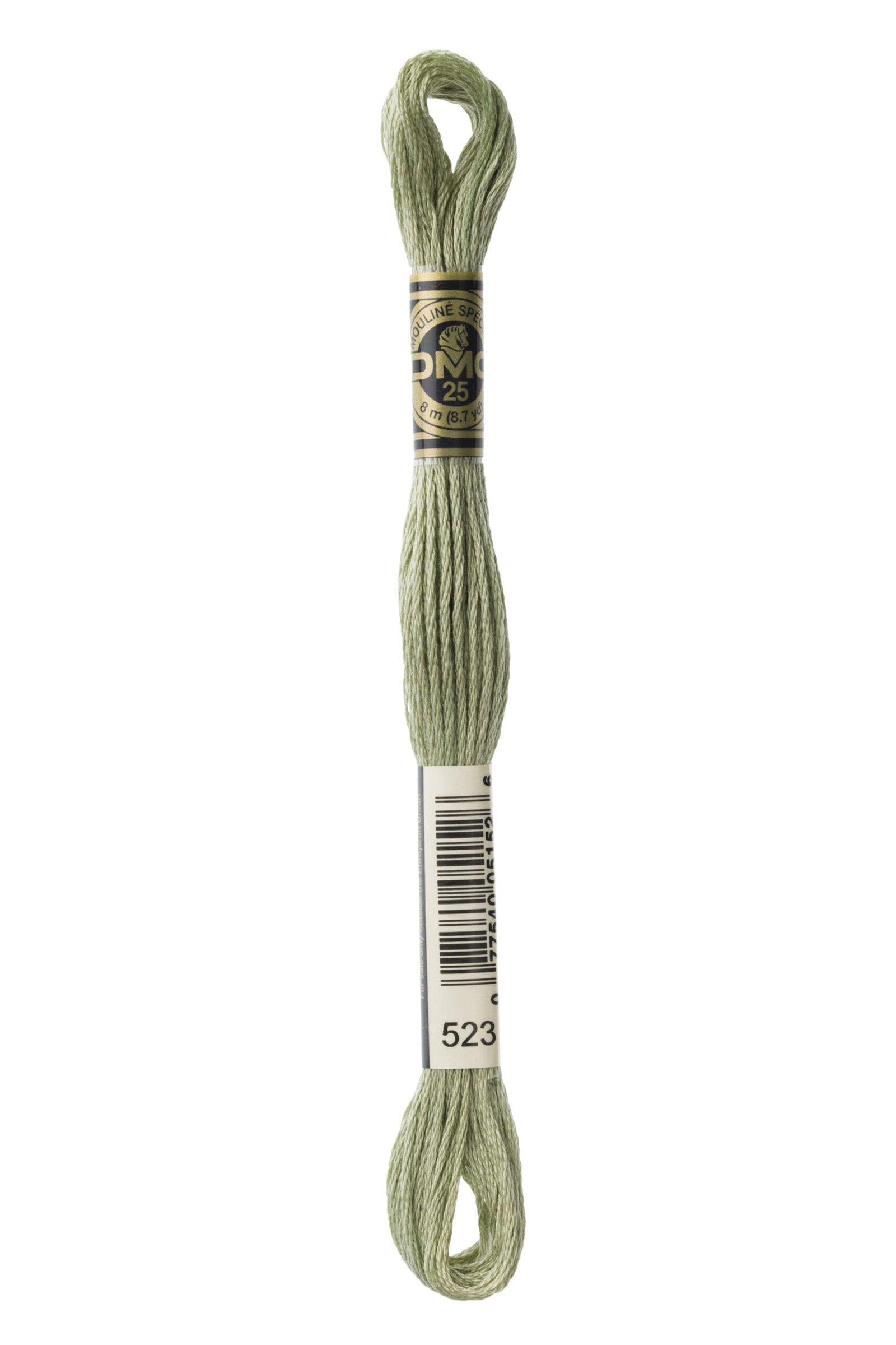 DMC Mouliné Special Cotton Thread 523 Light Fern Green 6 DMC Mouliné Special Cotton Thread 523 Light Fern Green