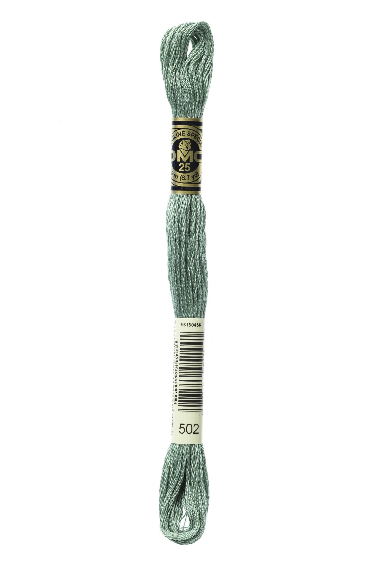 DMC Mouliné Special Cotton Thread 502 Blue Green 6 DMC Mouliné Special Cotton Thread 502 Blue Green
