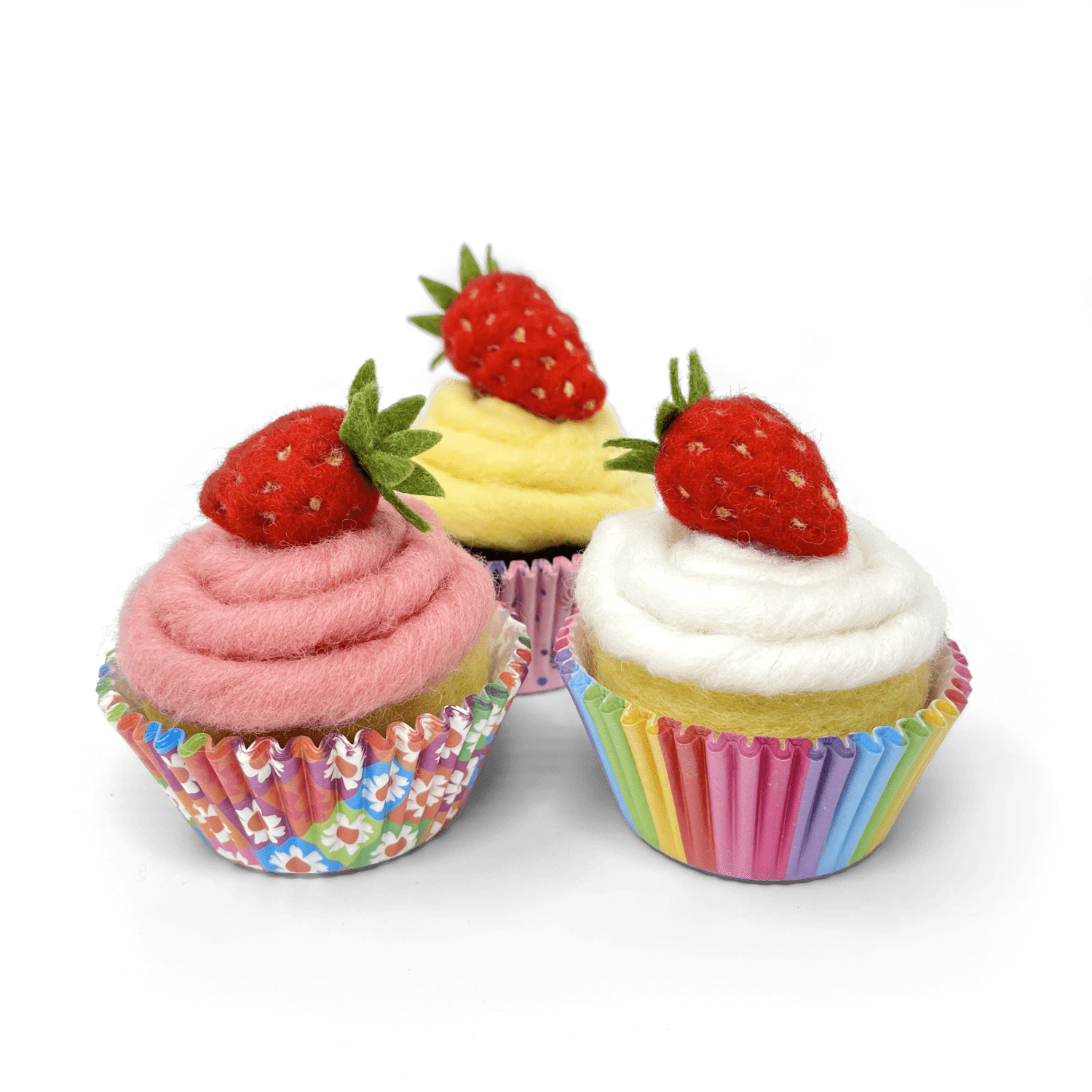 Strawberry Cupcakes Needle Felting Craft Kit