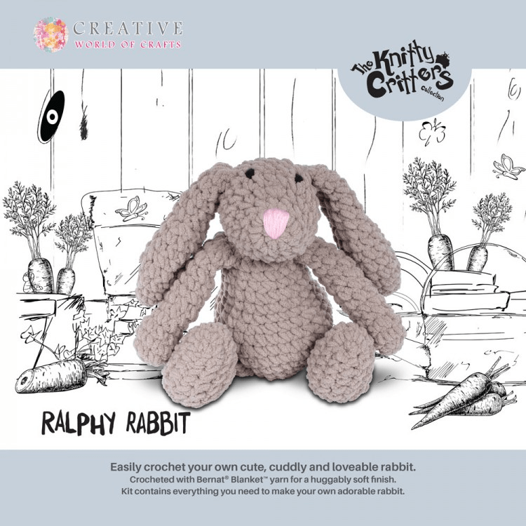 Knitty Critters – Ralphy Rabbit Crochet Kit