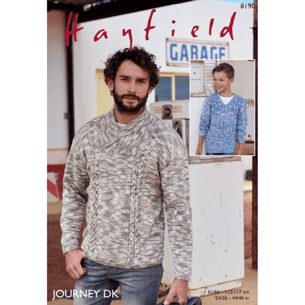 Hayfield Sweater Knitting Pattern Leaflet 8190