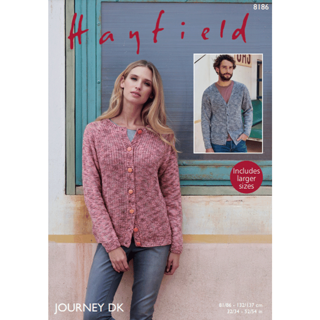 Hayfield Sweater Knitting Pattern Leaflet 8186