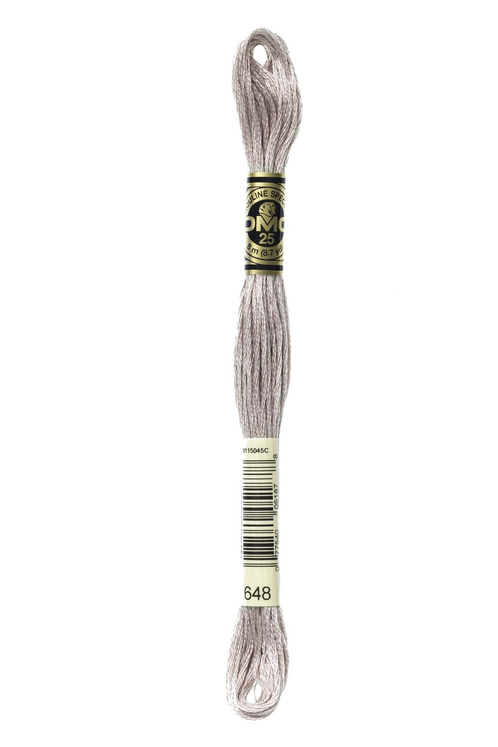 DMC Mouliné Special Cotton Thread 648 Light Beaver Gray 6 DMC Mouliné Special Cotton Thread 648 Light Beaver Gray