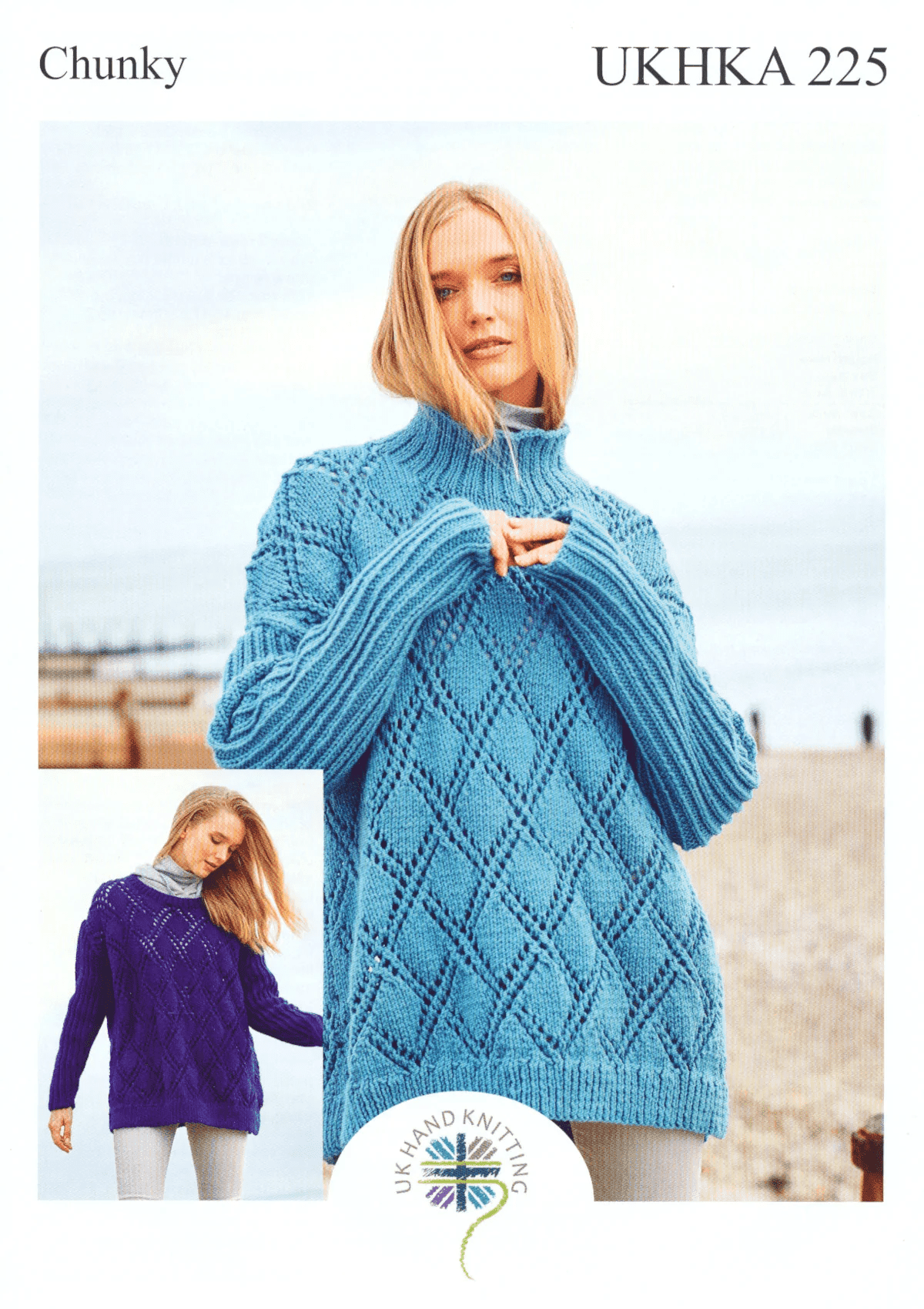 UKHKA Sweater Knitting Pattern Leaflet UKHKA 225