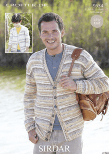 Sirdar Cardigan Knitting Pattern Leaflet 9534