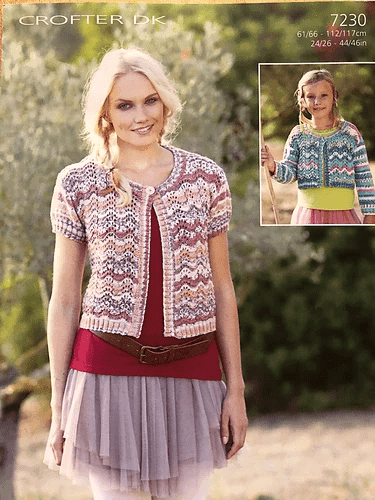 Sirdar Cardigans Knitting Pattern Leaflet 7230