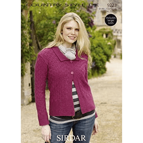 Sirdar Cardigan Knitting Pattern Leaflet 9223