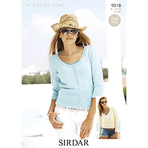Sirdar Cardigan Knitting Pattern Leaflet 9018