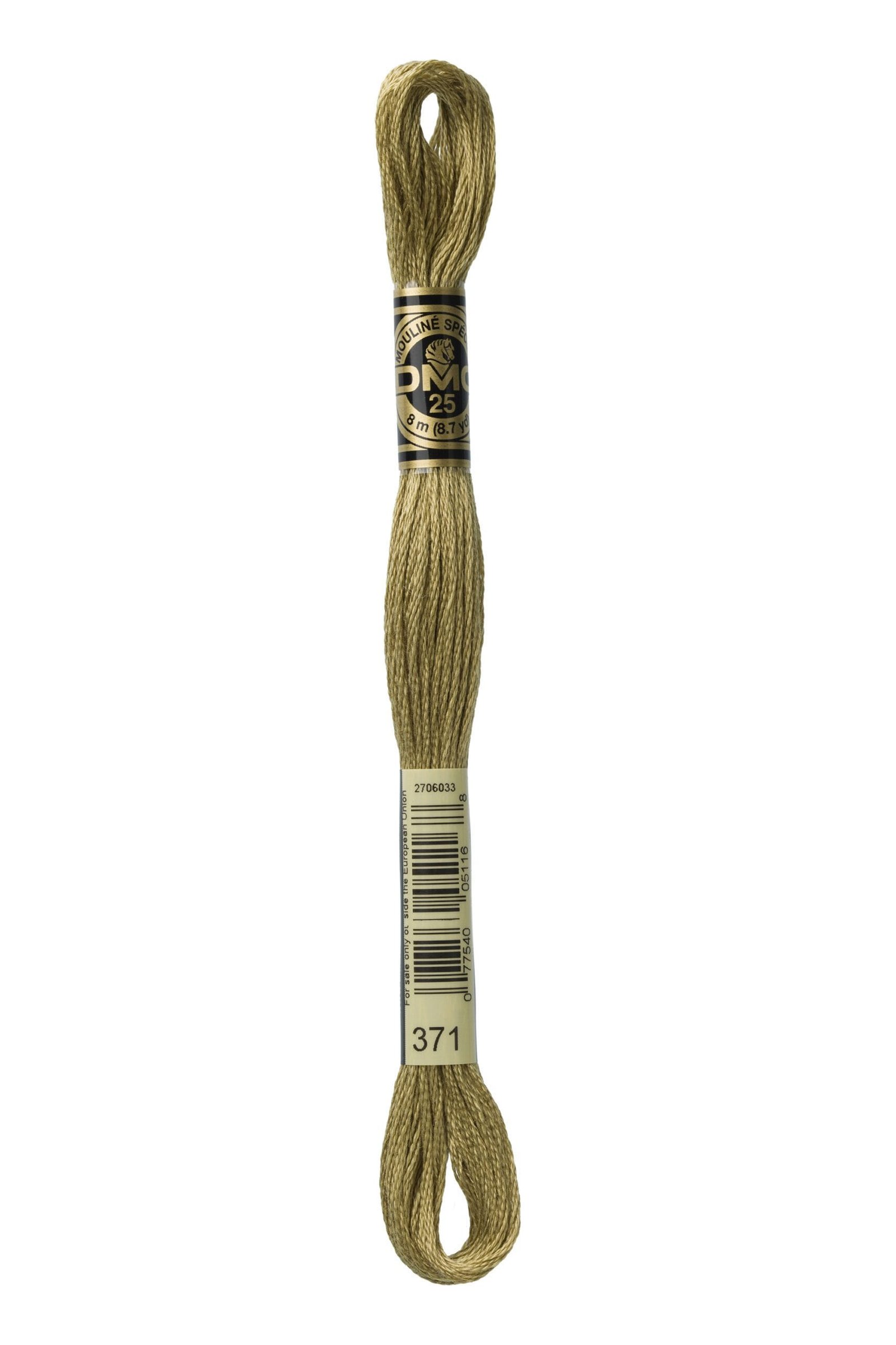 DMC Mouliné Special Cotton Thread 371 Mustard 6 DMC Mouliné Special Cotton Thread 371 Mustard