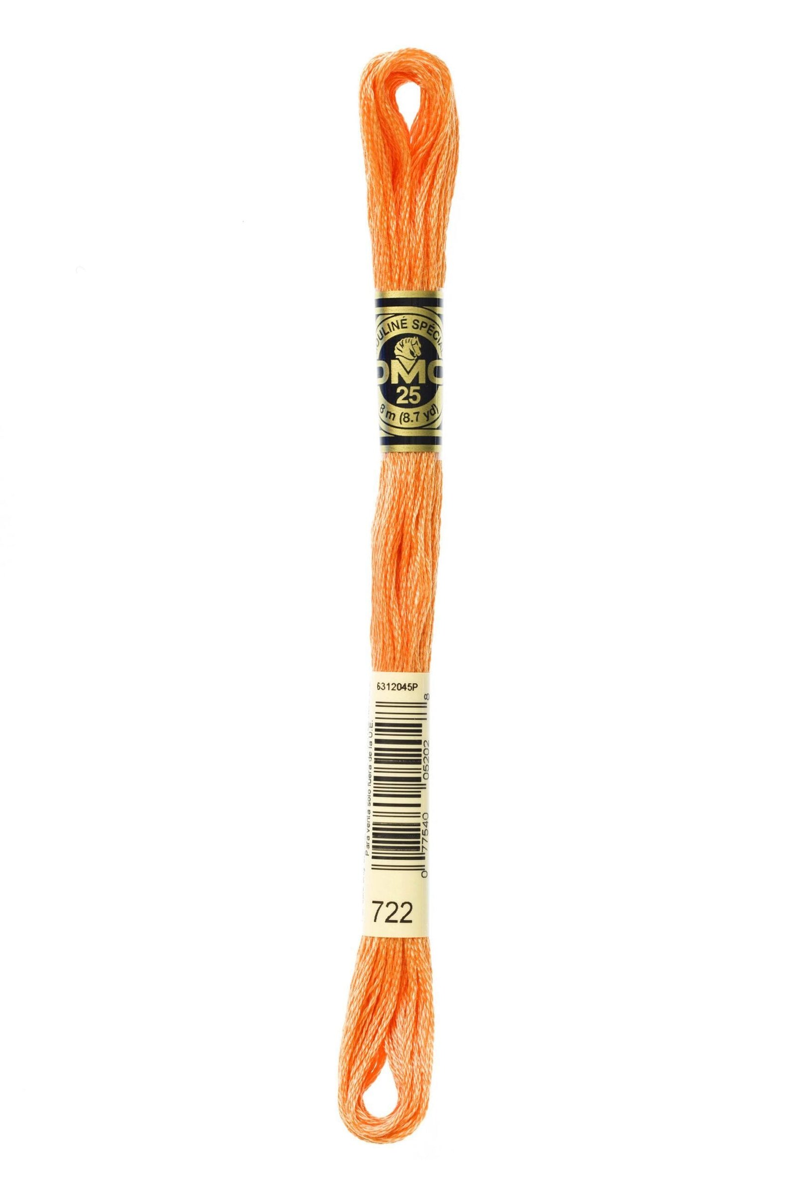 DMC Mouliné Special Cotton Thread 722 Light Orange Spice 6 DMC Mouliné Special Cotton Thread 722 Light Orange Spice