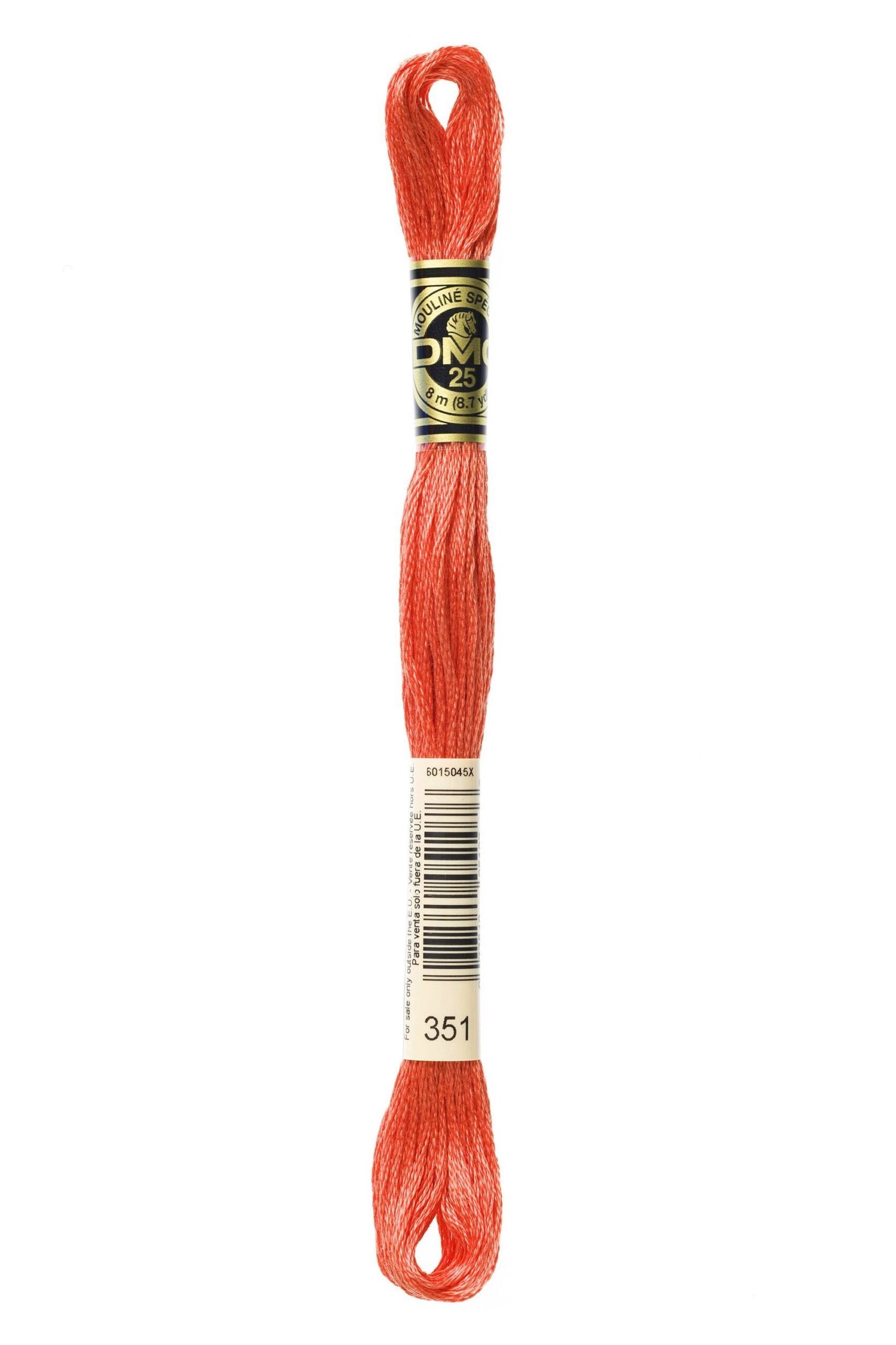 DMC Mouliné Special Cotton Thread 351 Coral 6 DMC Mouliné Special Cotton Thread 351 Coral