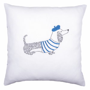 Embroidery Kit – Cushion -Dog Paris