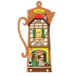 Rolife Lazy Coffee House DIY Wall Hanging Miniature House Kit