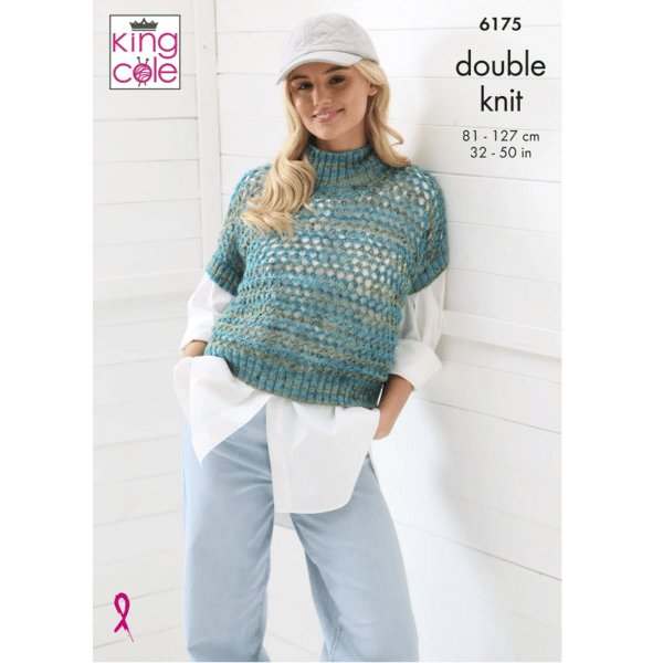King Cole Sweater & Tank Top Knitting Pattern Leaflet 6175