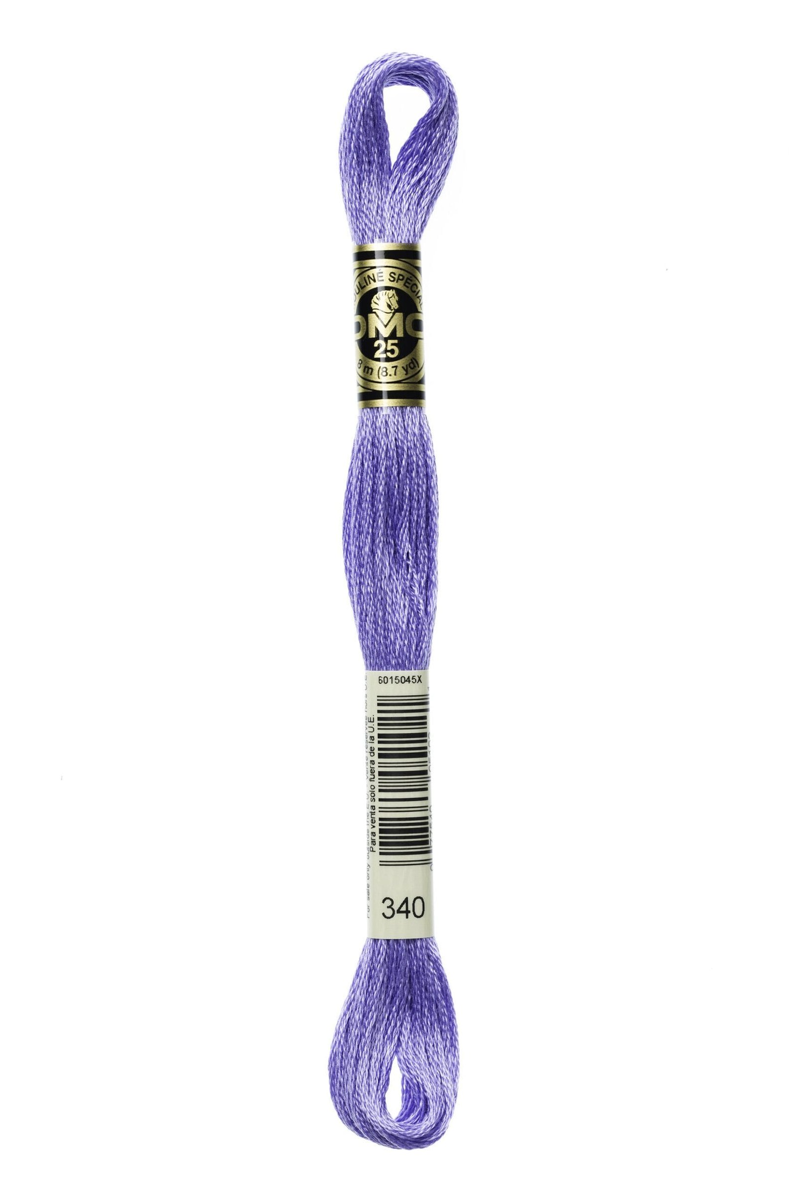 DMC Mouliné Special Cotton Thread 340 Medium Blue Violet 6 DMC Mouliné Special Cotton Thread 340 Medium Blue Violet