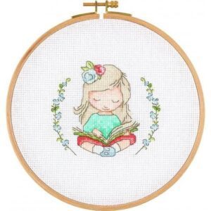 Bookworm Girl – Cross Stitch Kit