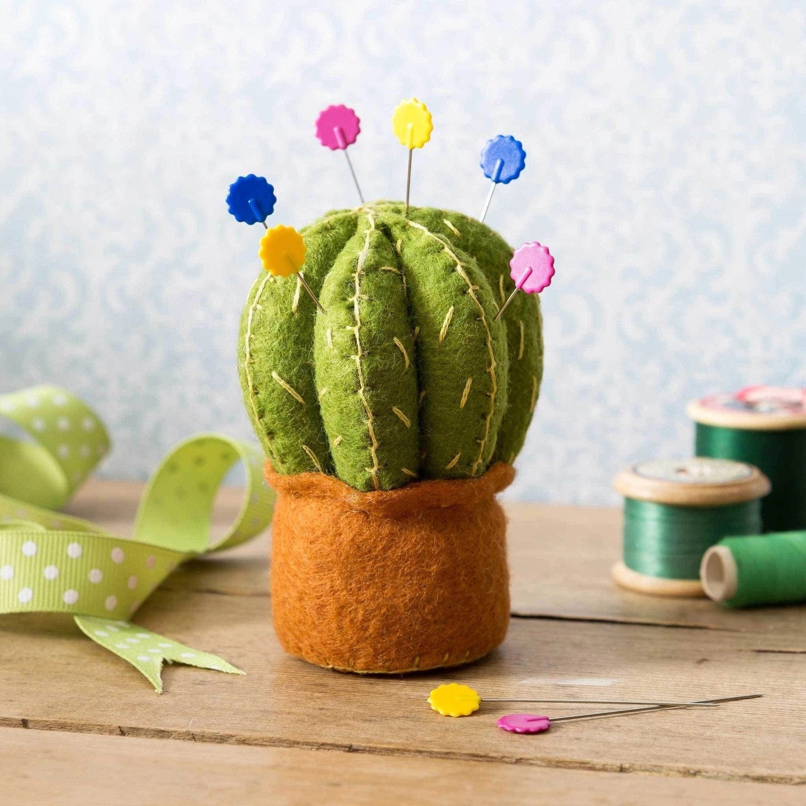 Cactus Pincushion Felt Kit