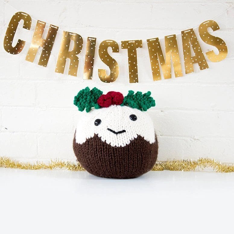 Giant Christmas Pudding Knitting Kit