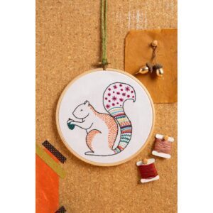 Squirrel Embroidery Kit