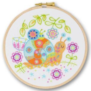 My Embroidery Kit – Floral Snail