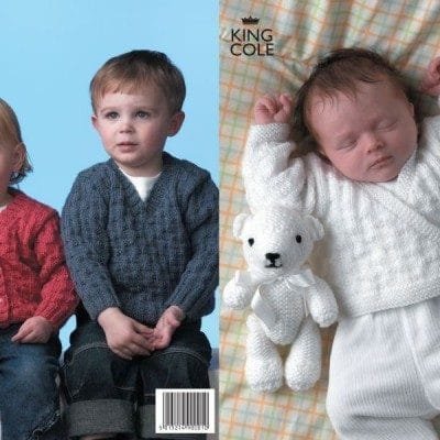 King Cole Children’s Cardigans & Baby Layette Knitting Pattern Leaflet 2768