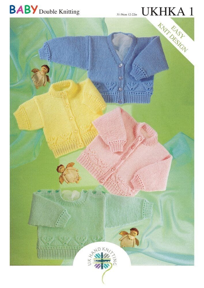 UKHKA Cardigans & Sweaters Knitting Pattern Leaflet UKHKA 1