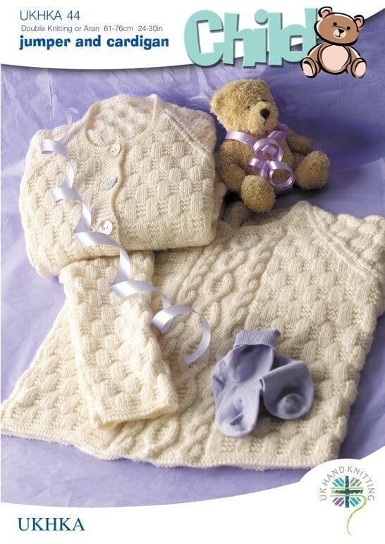 UKHKA Jumper & Cardigan Knitting Pattern Leaflet UKHKA 44