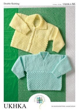 UKHKA Cardigan & Sweater Knitting Pattern Leaflet UKHKA 66
