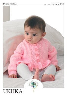 UKHKA Cardigans & Sweater Knitting Pattern Leaflet UKHKA 130