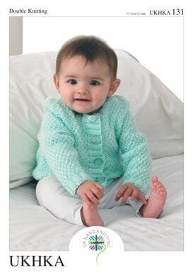 UKHKA Cardigans Knitting Pattern Leaflet UKHKA 131