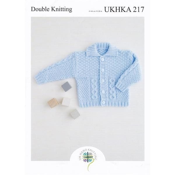 UKHKA Jackets Knitting Pattern Leaflet UKHKA 217