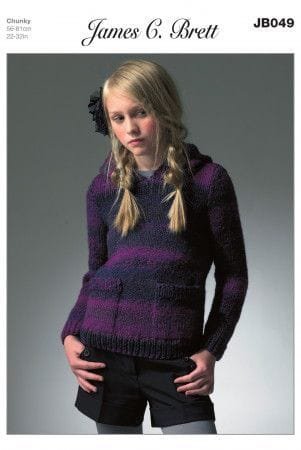 James C Brett Sweater Knitting Pattern Leaflet JB049