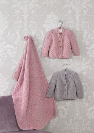 James C Brett Cardigans & Blanket Knitting Pattern Leaflet JB528