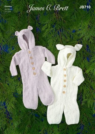 James C Brett All-in-ones Knitting Pattern Leaflet JB710