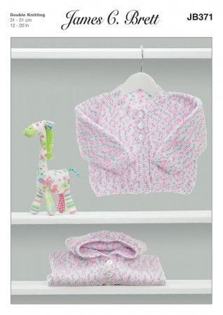 James C Brett Blankets Knitting Pattern Leaflet JB371