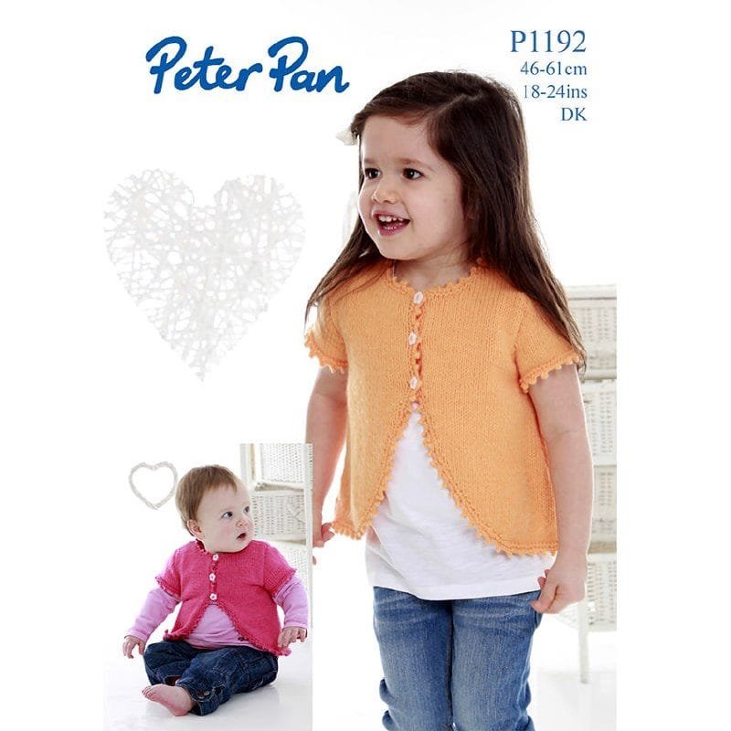 Peter Pan Flared Bolero Knitting Pattern Leaflet P1192