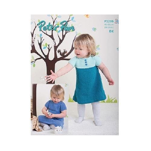 Peter Pan Dress Knitting Pattern Leaflet P1235