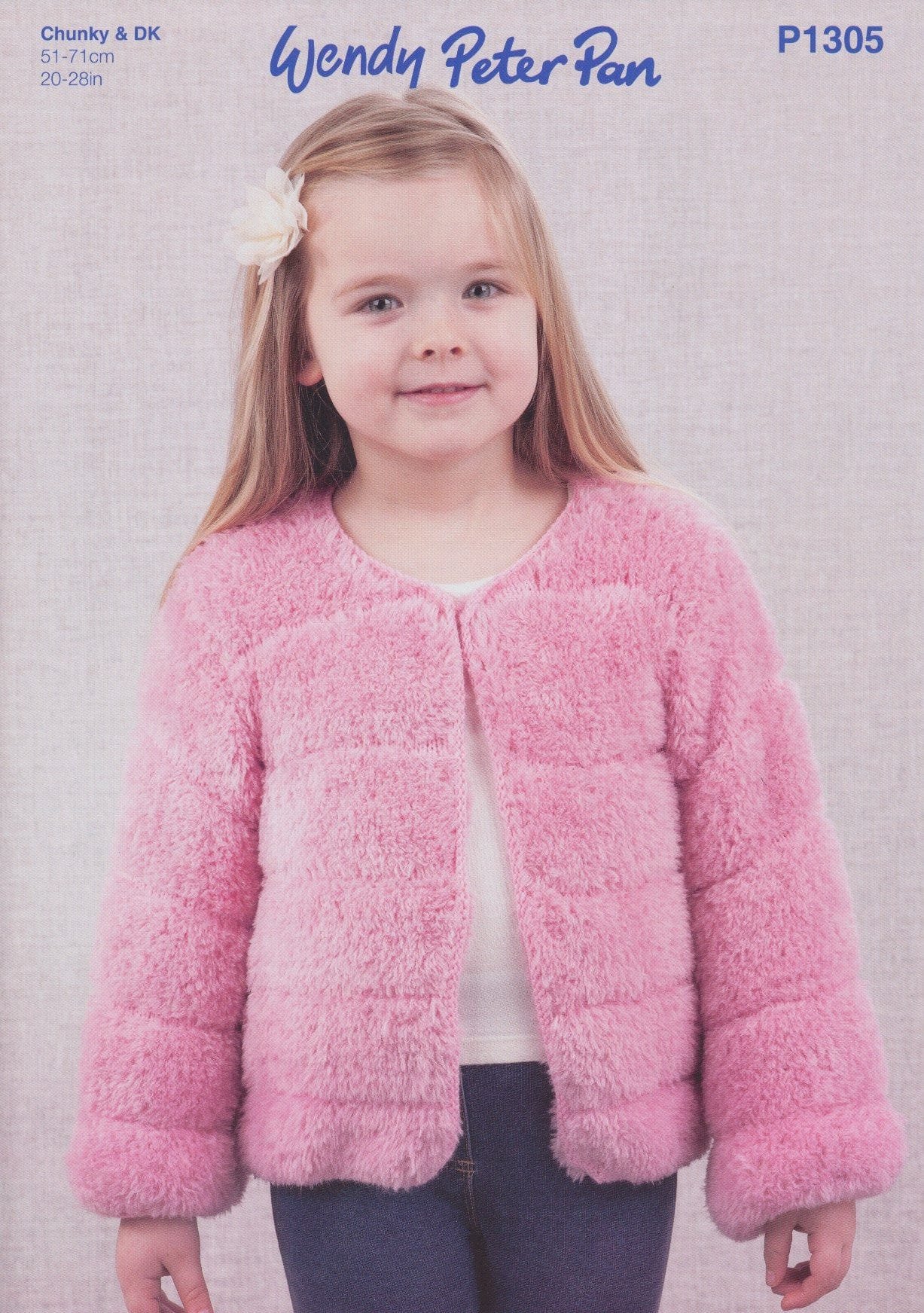 Peter Pan Girls Jacket Knitting Pattern Leaflet P1305