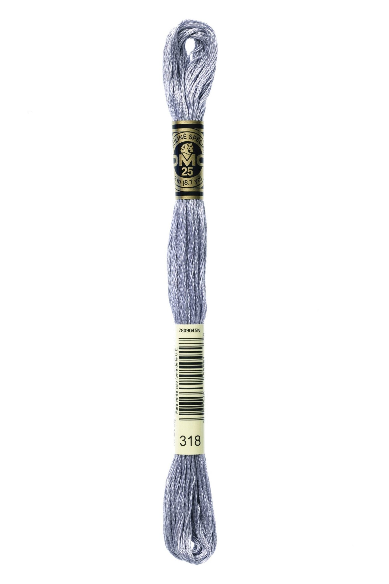 DMC Mouliné Special Cotton Thread 318 Light Steel Gray
