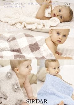 Sirdar Snuggly Blankets Cardigans Knitting Pattern Leaflet 1771