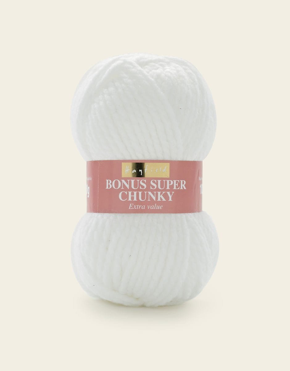 Hayfield Bonus Super Chunky 100g – White
