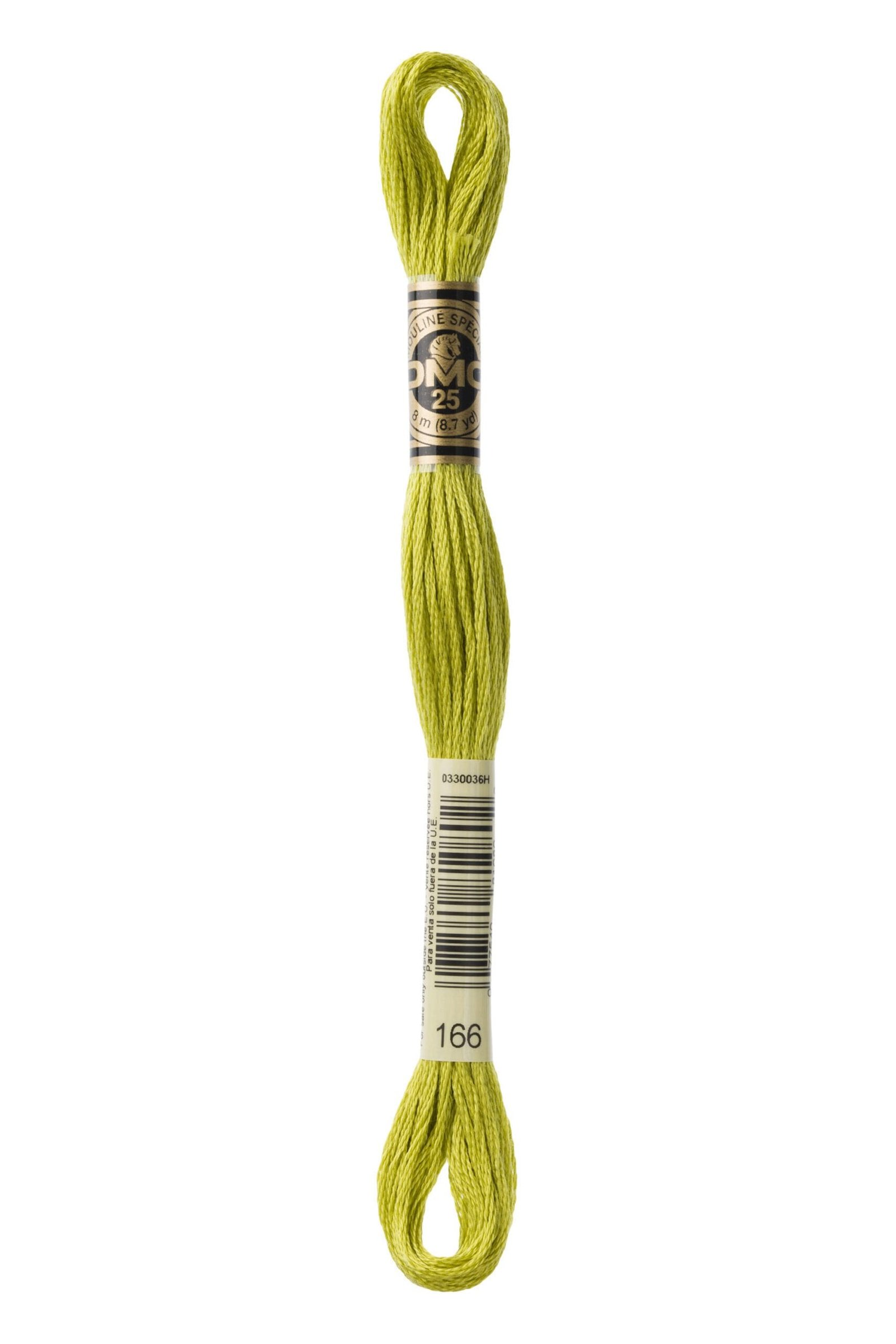DMC Mouliné Special Cotton Thread 166 Medium Light Moss Green